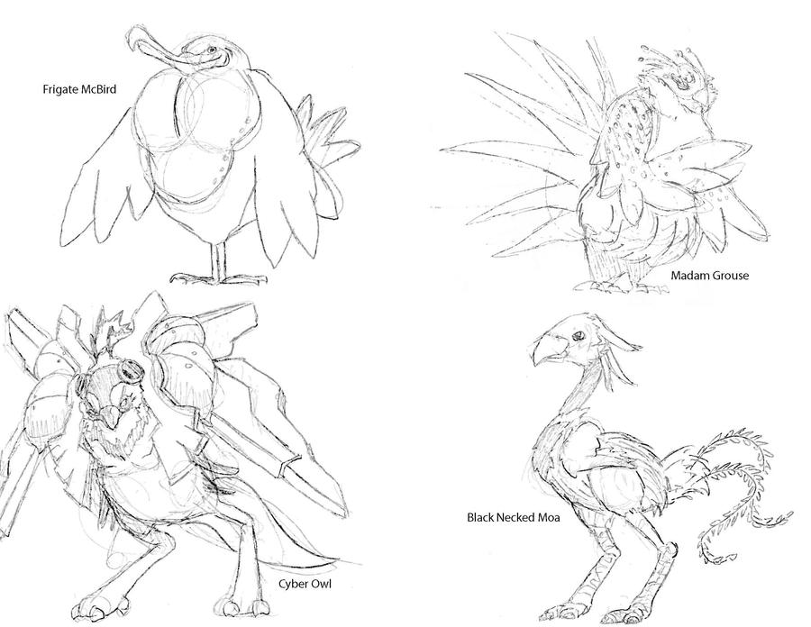 Deviantart Bird Designs Bird Character Designs 002 by DartStriker on DeviantArt