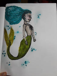 Mermaid Deviant Art Tutorial traditional art