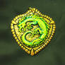 Green dragon crest Pendant