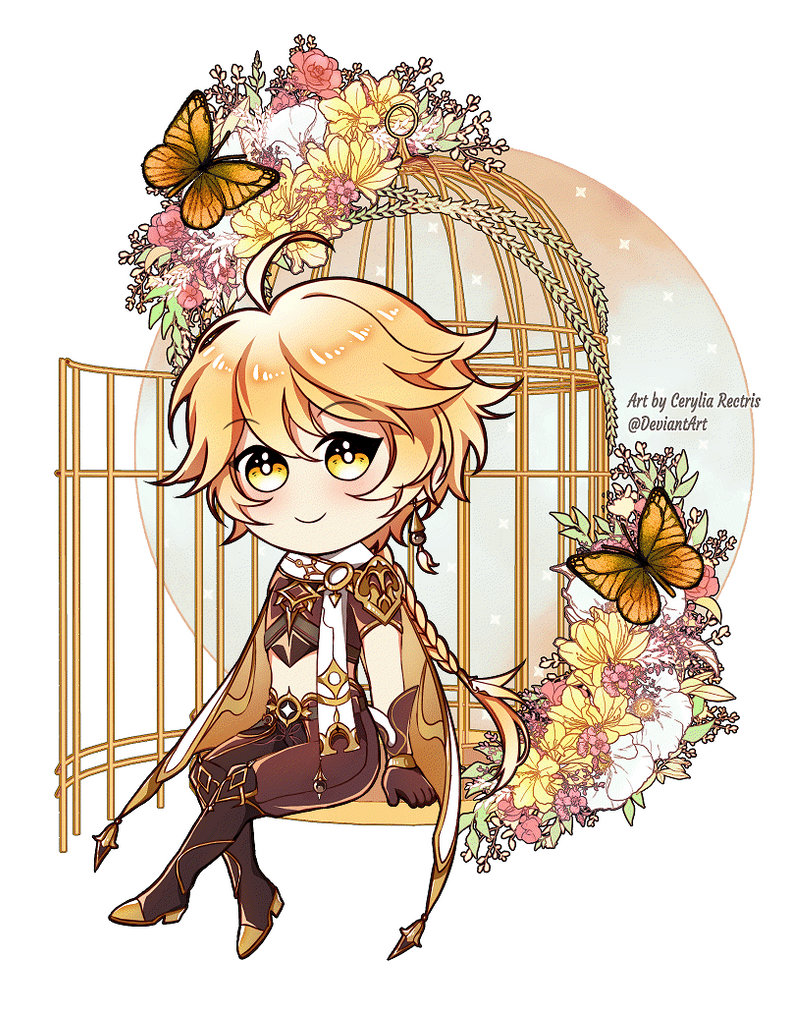 Genshin Impact #4 - Aether Animated Chibi by CeryliaRectris on DeviantArt