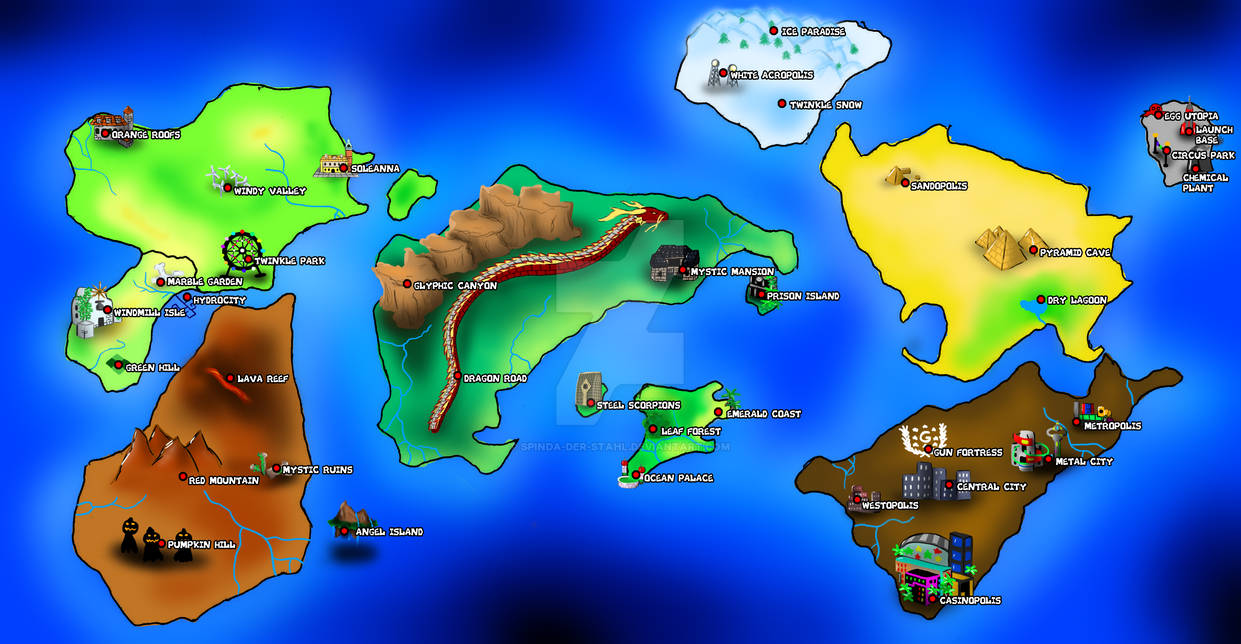 Main Characters of the Sonic World Diagram