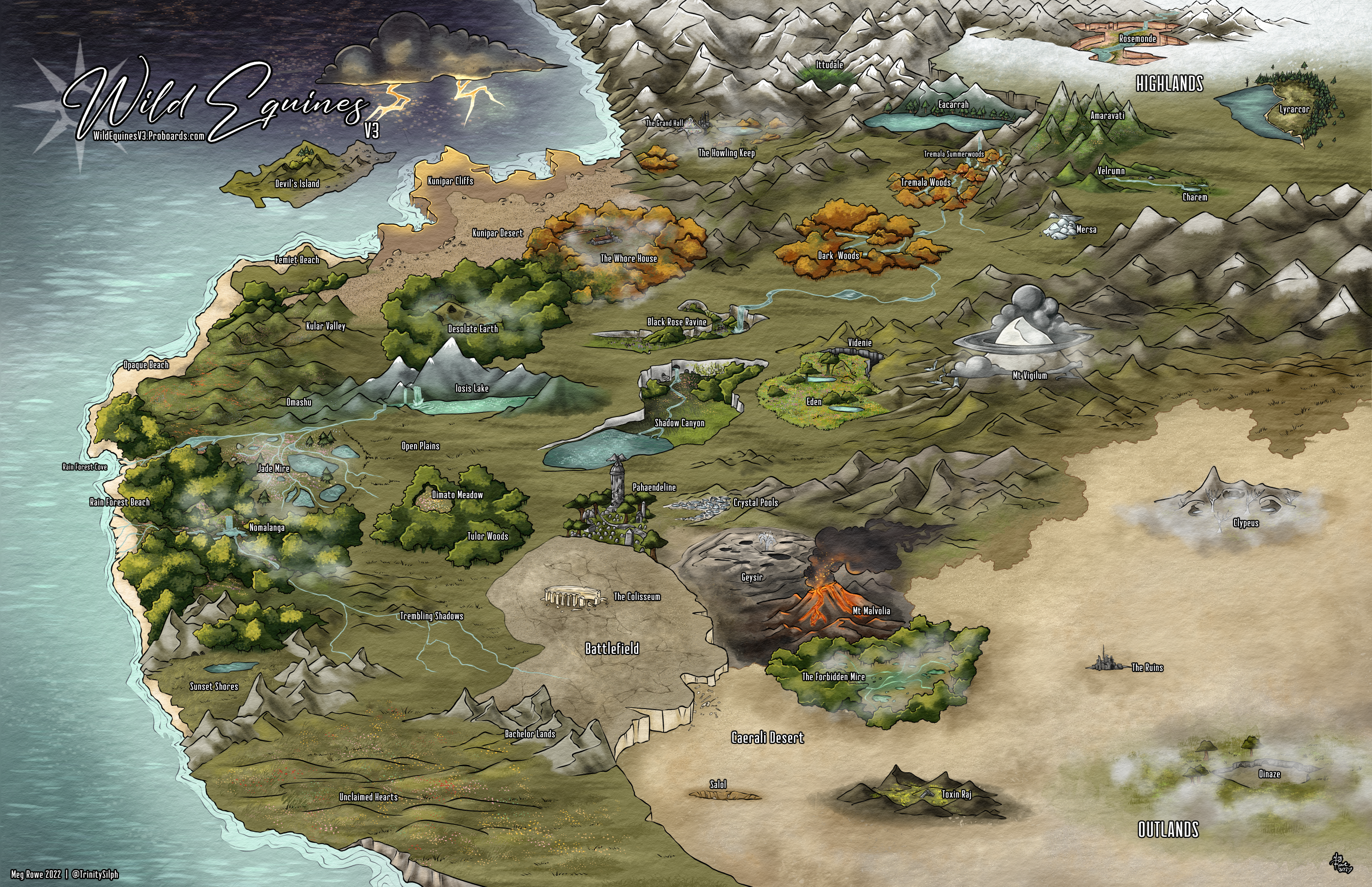 Wild Equines World Map
