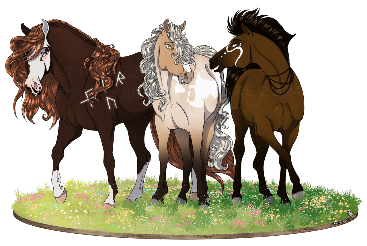 Commission - Relic, Thalia, and Kanoni