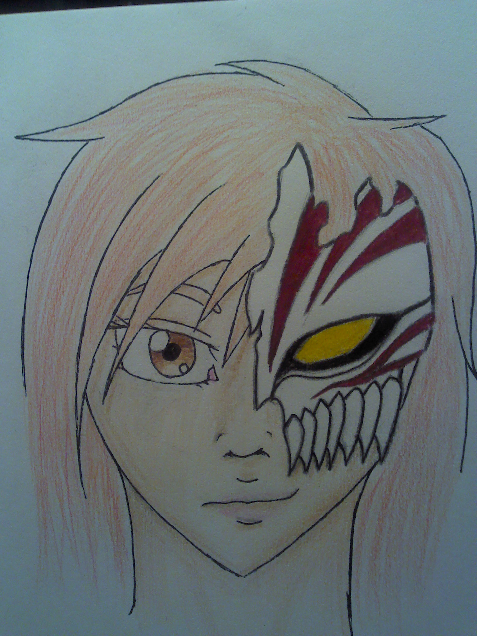 Fem Ichigo Mask Sketch