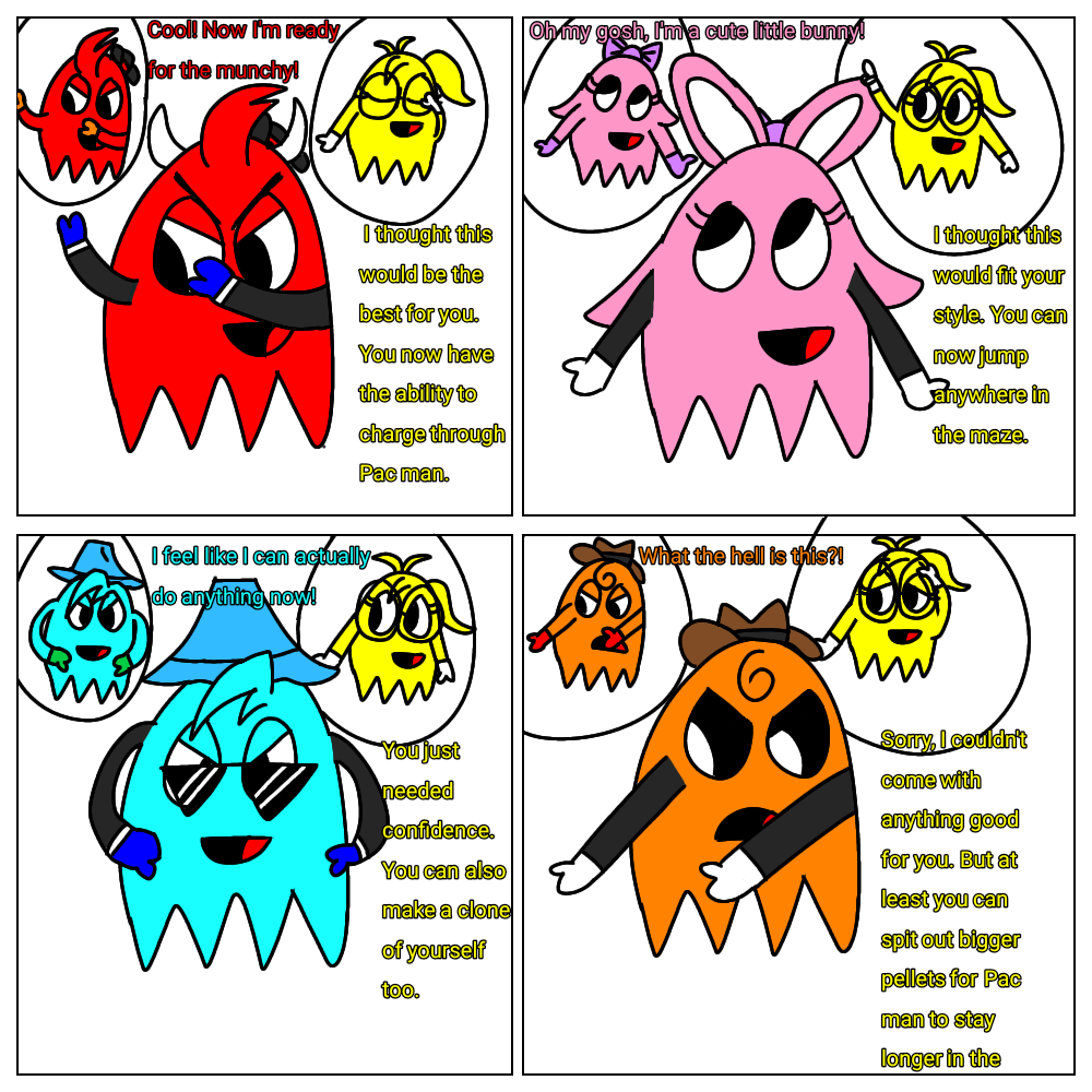 Pac Man Inverted Pac-Man Arrangement fusions by DiamondDust1234 on DeviantArt