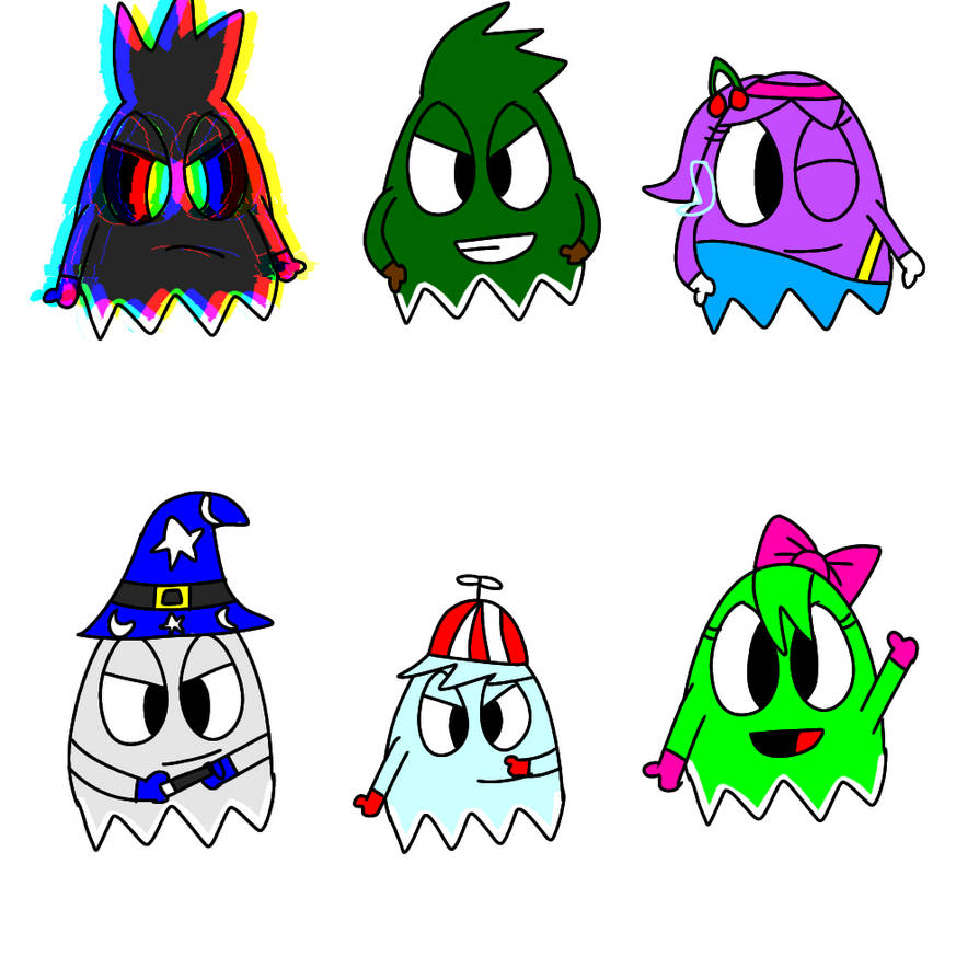More Pac-Man ghosts in my style by DiamondDust1234 on DeviantArt