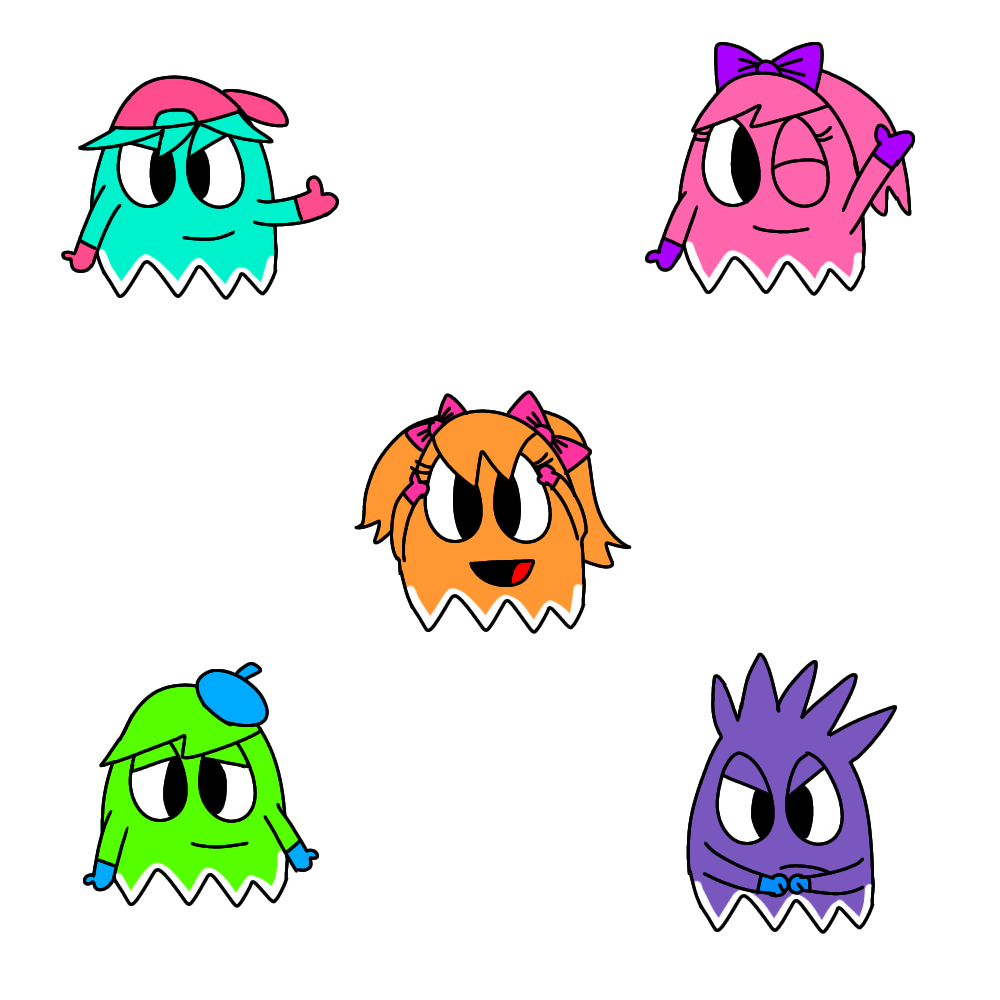 Pac Ink Deviantart Pac-Store ghosts in my style by DiamondDust1234 on DeviantArt