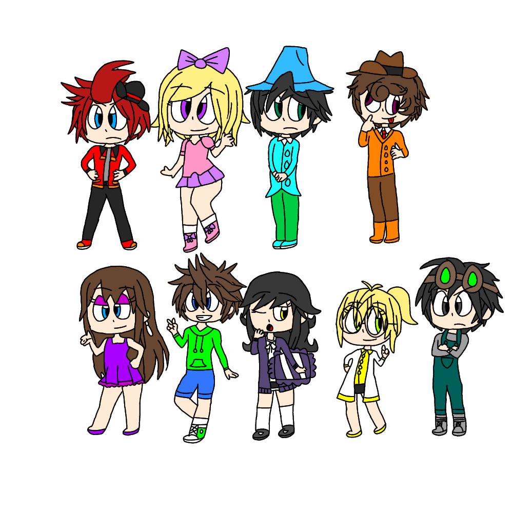 Human Pac-Man ghosts with realistic hair colors by DiamondDust1234 on ...