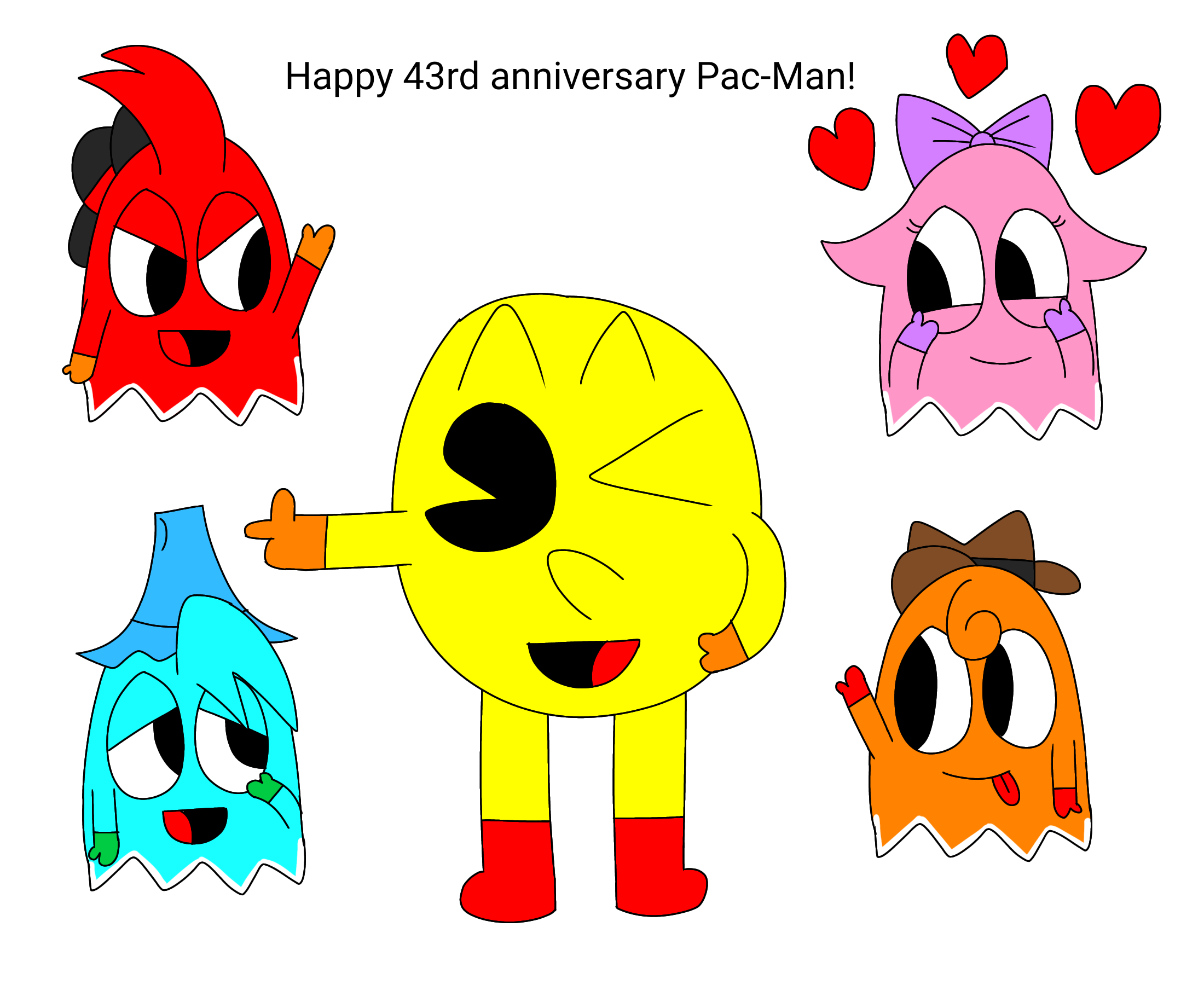 Pac Man Rage Deviantart Pac-Man 43rd Anniversary! by DiamondDust1234 on DeviantArt