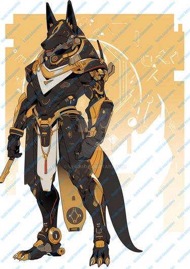 (Open) Adopt 3490 - Anubis Inspired Mecha