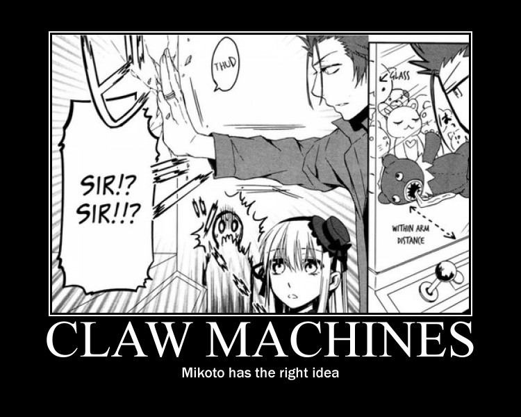 K Project demotivational- Claw Machines