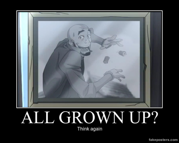 Legend of Korra Demotivational older Aang