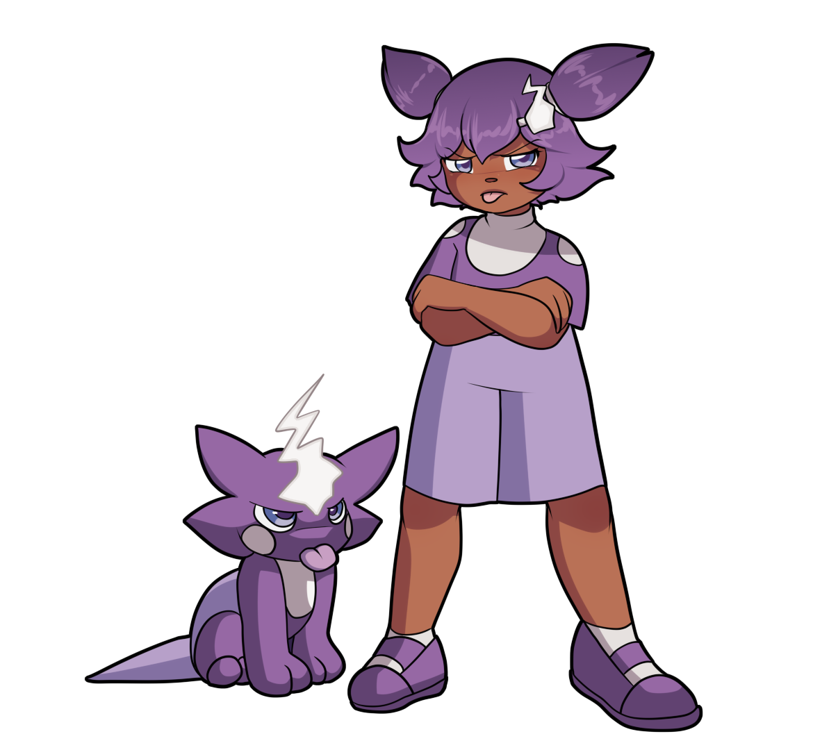 Trainer Violet and Toxel by Poisongale on DeviantArt