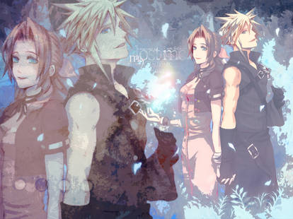 Cloud and Aerith