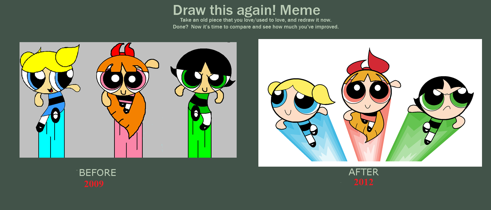 Ppg Team Before And After Meme By Iamdying On Deviantart Ppg Team Before And After Meme By Iamdying On Deviantart