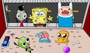 Zim, SpongeBob, Finn Pet Store