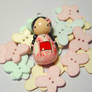 Pink Kokeshi Doll