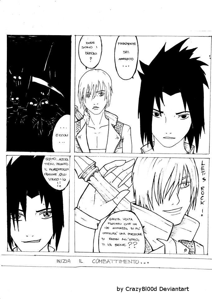 Dante and Sasuke doujin pag 1\2