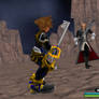 Sora VS Master Xehanort - Game Screenshot Version