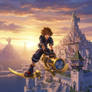 KH ReDestined - Sora flying over Scala Ad Caelum