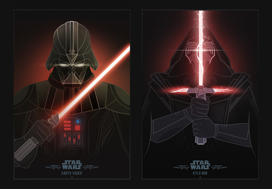 Star Wars Villains by shoelesspeacock