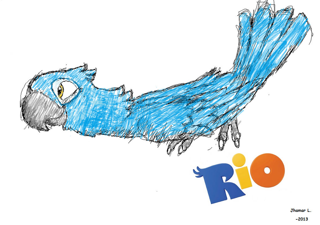 Blu Rio Render Deviantart RIO: Blu(Laptop Sketch) by JayHeartwingOfficial on DeviantArt