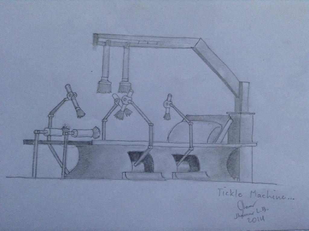 Tickle Machine Design: The Brush-O-Rific by SammfeatBlueheart on DeviantArt