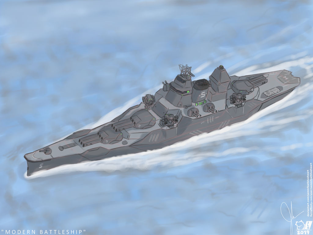 Modern Battleship by SammfeatBlueheart on DeviantArt
