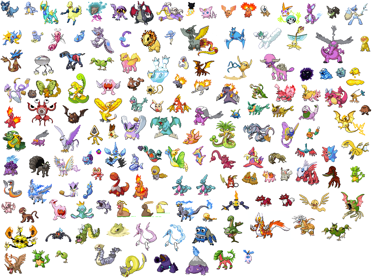 Pokemon Rufus Shiny Sprites Front By Naothesillyduffer On Deviantart