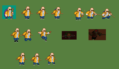 Master Roshi Sprites Master Roshi| DBAA Style Sprite by MeloGibson on DeviantArt