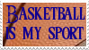 My sport is basketball stamp by SailorSolar