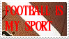 My sport is Football Stamp