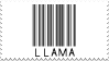 Llama Barcode Stamp