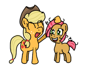 Babs and Applejack