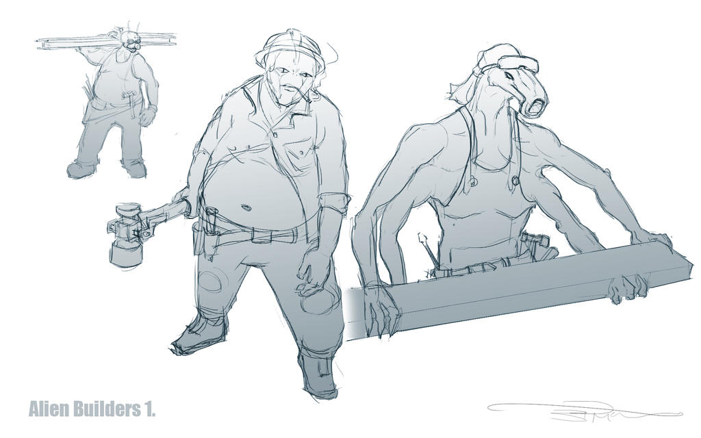 Alien Build Man Alien builders 1 by Menims on DeviantArt