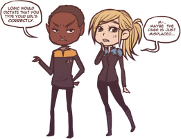 commish: tuvok + dianne chibis