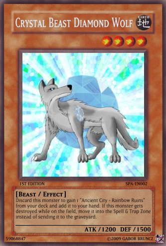 C.B. Diamond Wolf Card