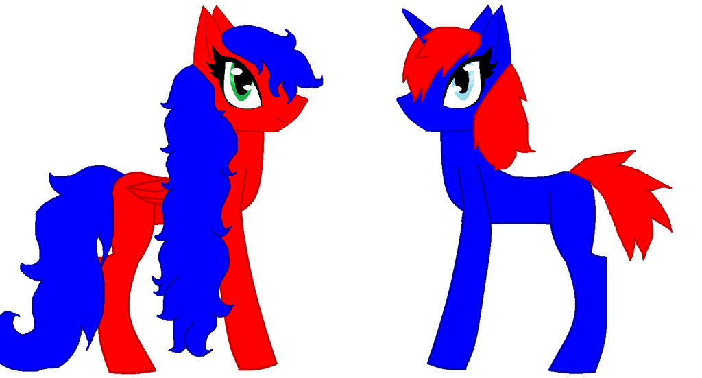 MLP Ruby and Sapphire by thetribeoffire on DeviantArt