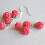 Raspberry Dangle earrings