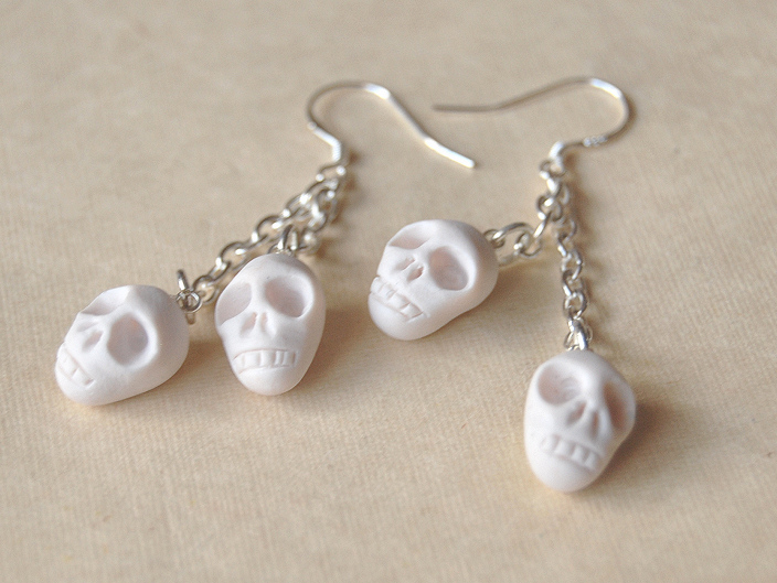 Skull Charm Earrings