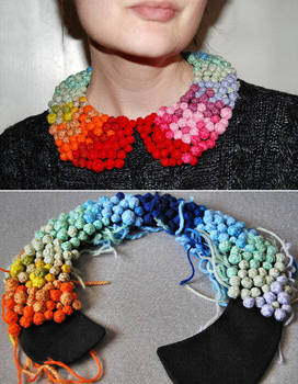 Pom Pom Collar Necklace