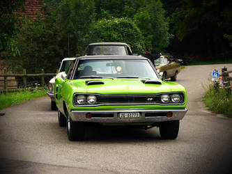 green muscle car