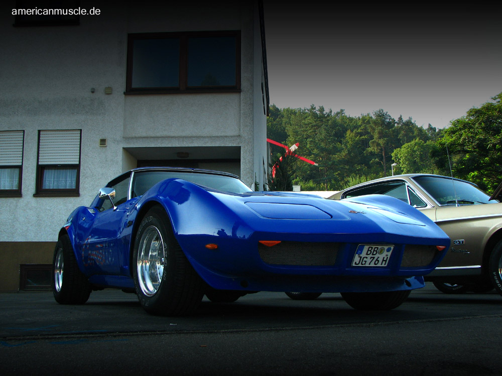 blue - corvette