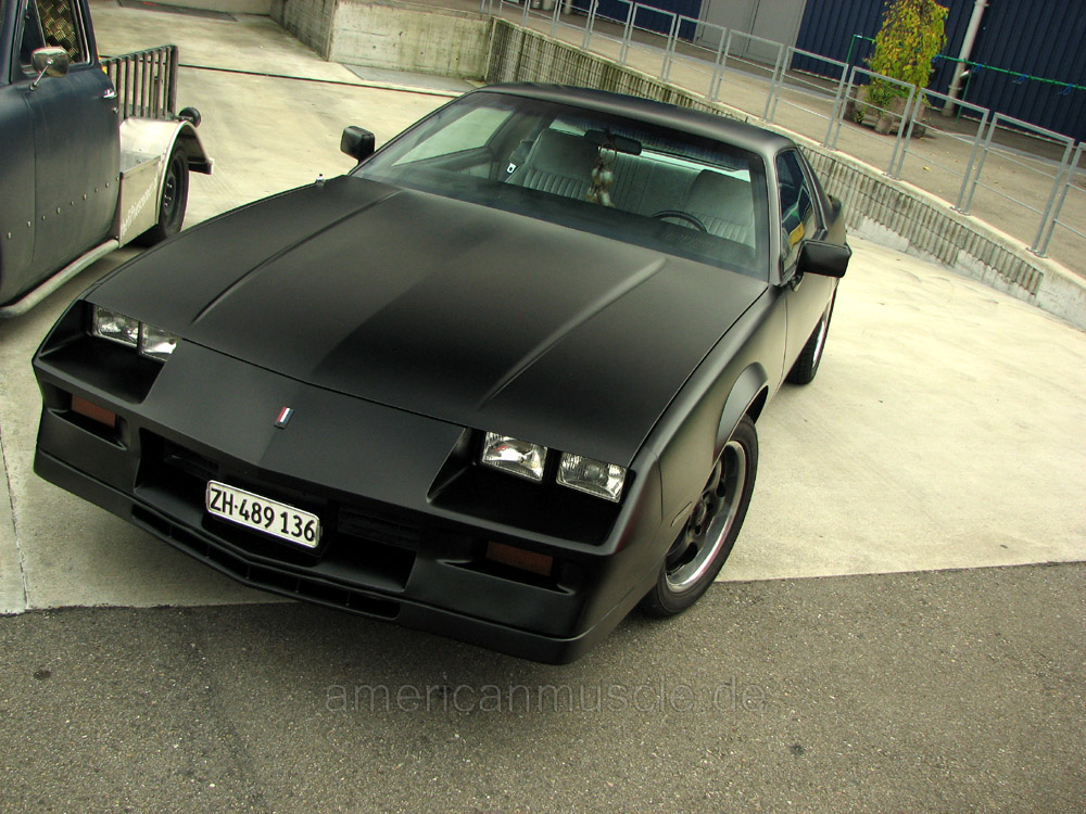 flat black camaro