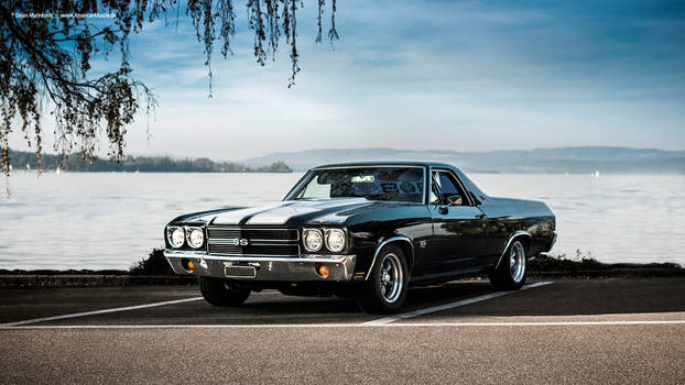 Black 1970 El Camino SS