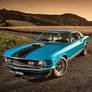 Grabber Blue 1970 Mustang Mach1 - Shot 3
