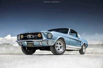 1967 Mustang Fastback in Brittany Blue - Shot 10
