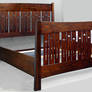 Ash queen cutout bed- darker