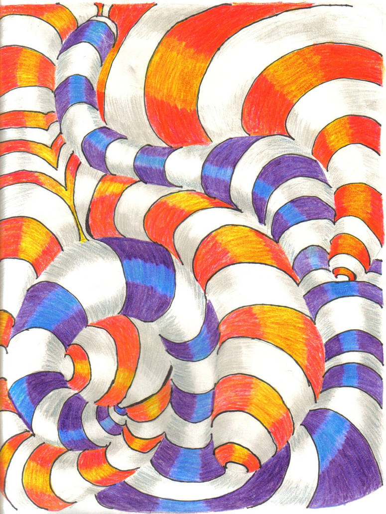 Contour Line Design Color Contour Lines- Colored by holypigmonkey91 on DeviantArt