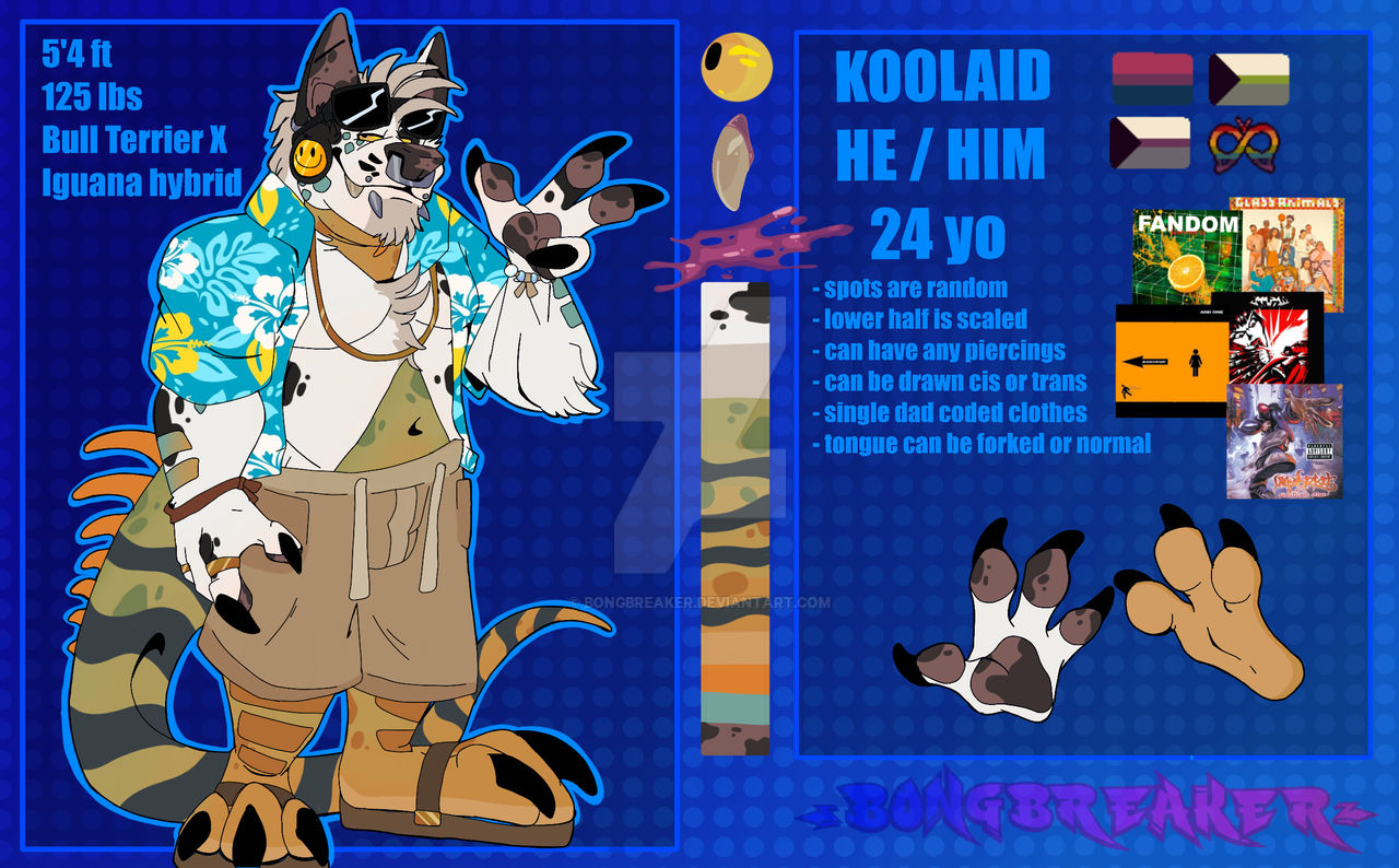 Deviantart Klooaid Koolaid Ref by BONGBREAKER on DeviantArt
